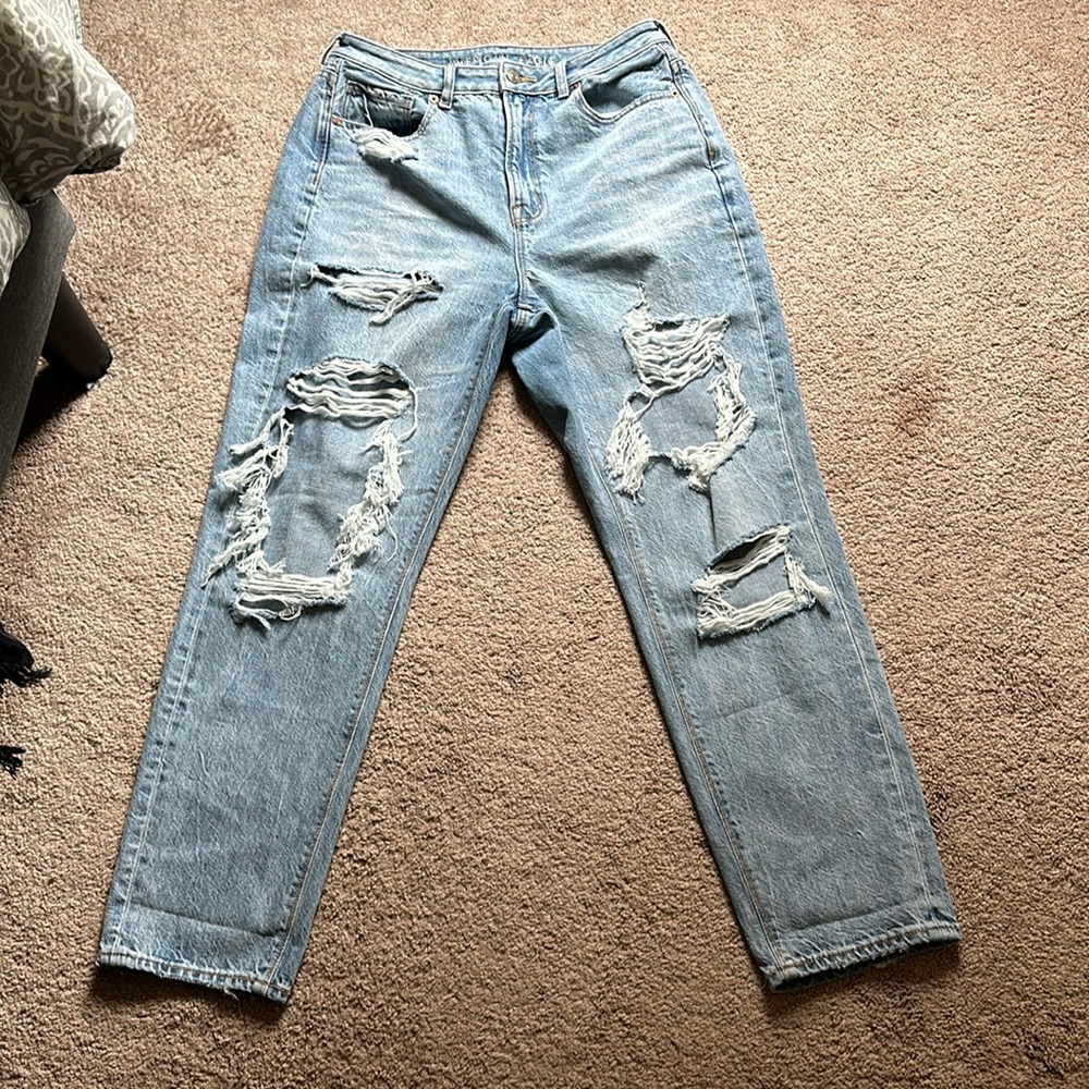 American eagle size 8 highest rise mom jeans